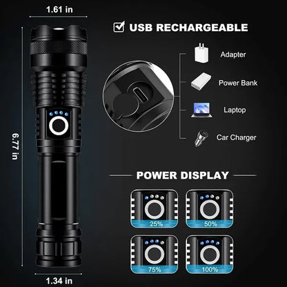 Rechargeable LED Flashlights with USB Cable