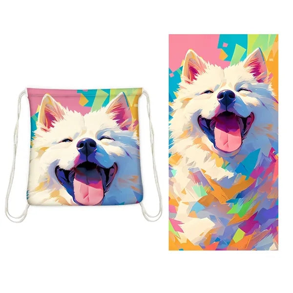 2-in-1 Convertible Beach Towel Backpack