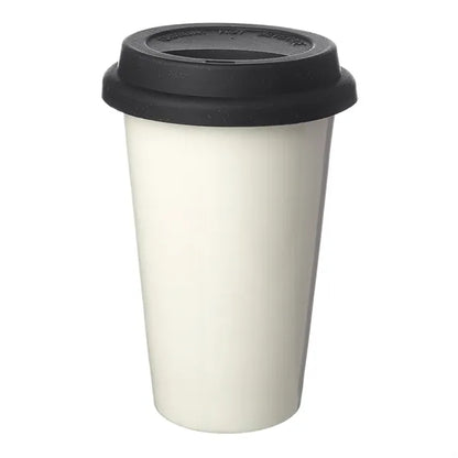 11 oz. Double Wall Ceramic Tumblers with Lid