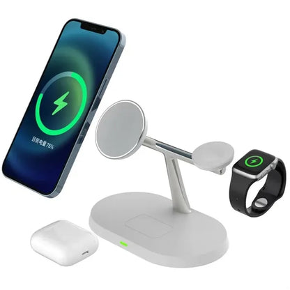 15W Magnetic 3 in 1 fast Wireless charger
