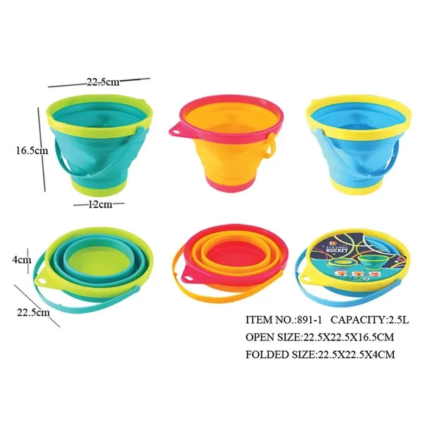 Castle Foldable Beach Sand Buckets Toy