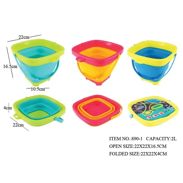 Castle Foldable Beach Sand Buckets Toy