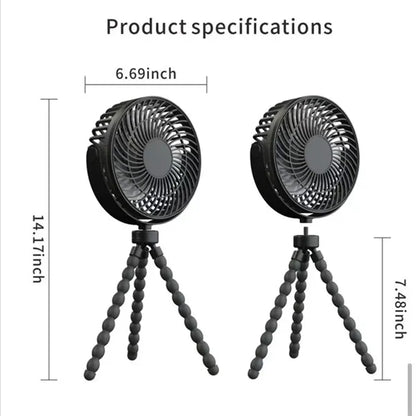 2400mAh Portable Stroller Fan