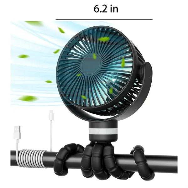 8000mAh Portable Stroller Fan