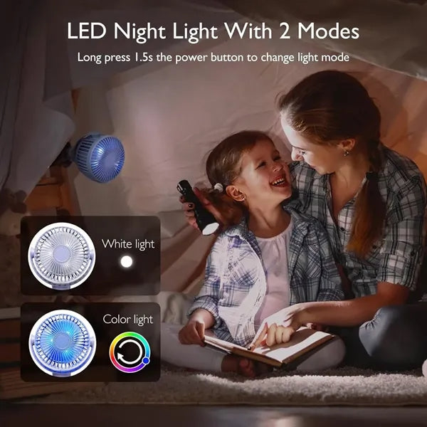 8000mAh Portable Stroller Fan