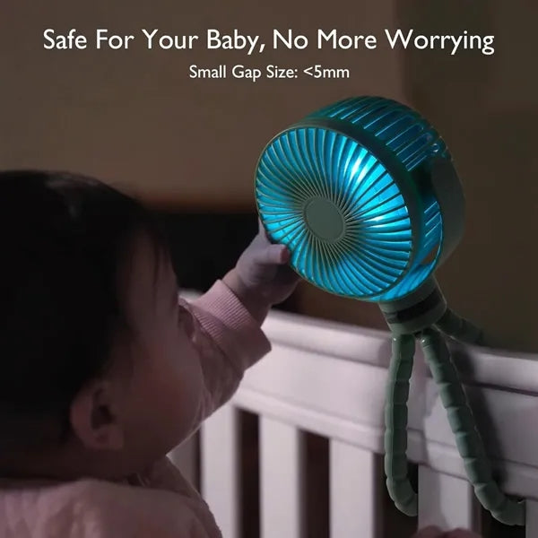 8000mAh Portable Stroller Fan