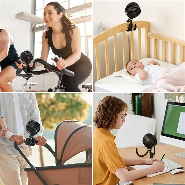 8000mAh Portable Stroller Fan