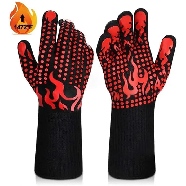 BBQ Flame-Resistant High-Temp Gloves