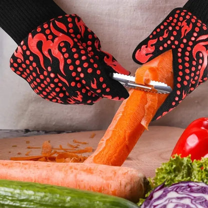 BBQ Flame-Resistant High-Temp Gloves