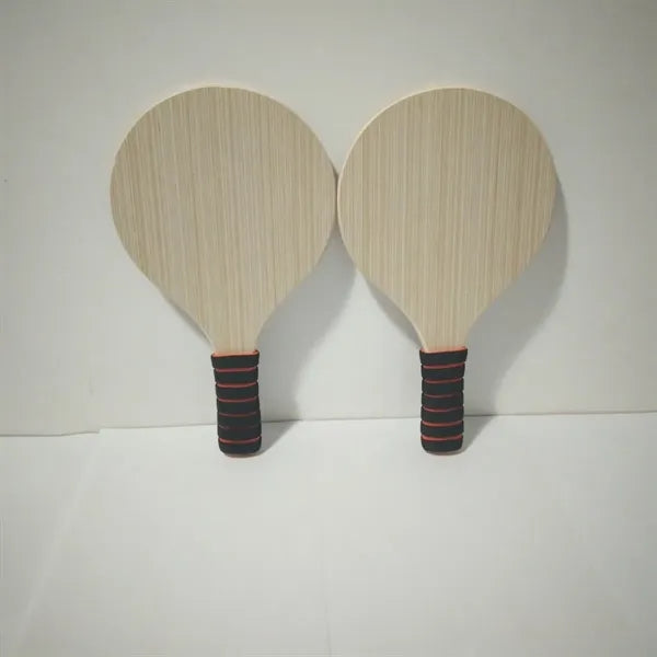 Wooden Beach Paddle Ball Set