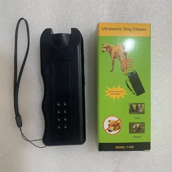 3-in-1 Ultrasonic Dog Chaser Trainer with Flashlight