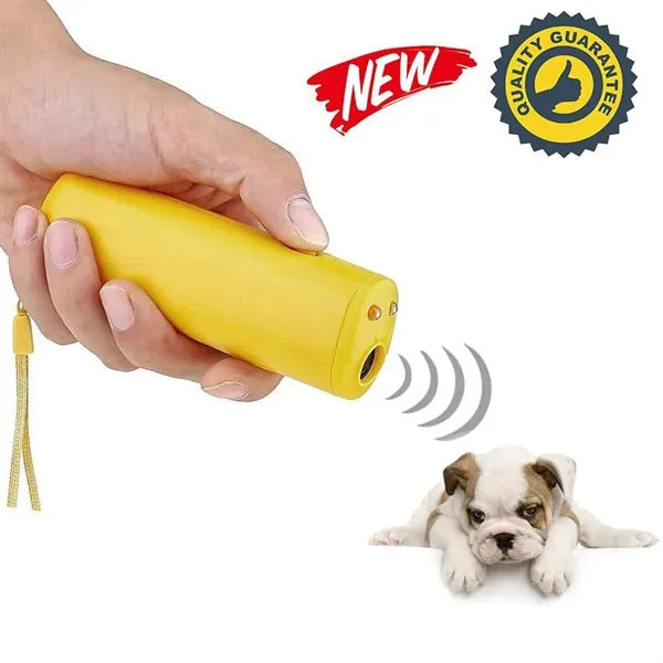 3-in-1 Ultrasonic Dog Chaser Trainer with Flashlight