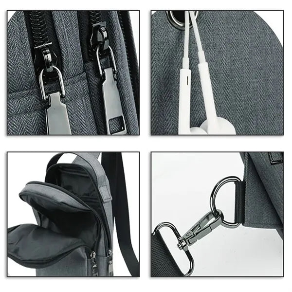 Business Sling Bag Backpack ( 10" X 6" X 2.5" )