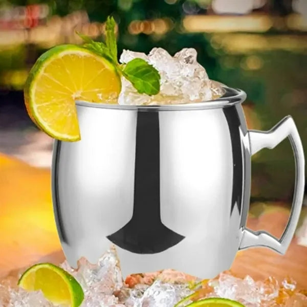 18oz Stainless Steel Moscow Mule Mug with Handle