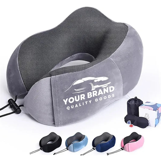 Cationic fabric Foldable Memory Foam Neck Protection Pillow