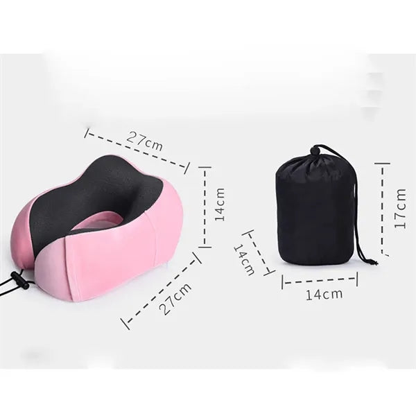 Cationic fabric Foldable Memory Foam Neck Protection Pillow