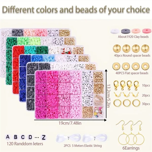 DIY Bead Kit for Friendship Bracelets & Necklaces