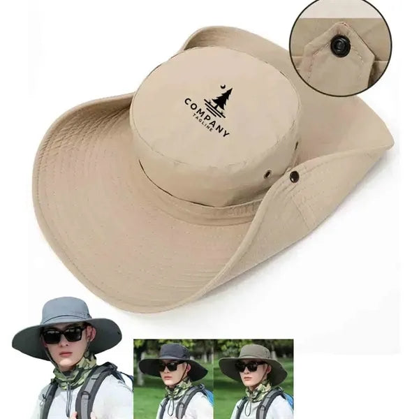 Breathable Wide Brim Bucket Hat