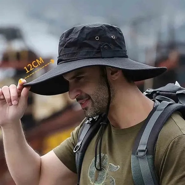 Breathable Wide Brim Bucket Hat