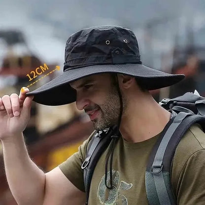 Breathable Wide Brim Bucket Hat
