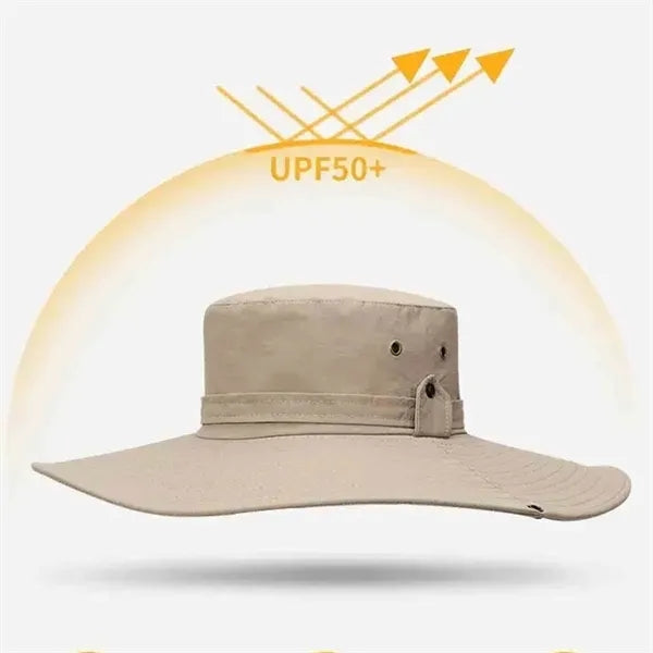 Breathable Wide Brim Bucket Hat