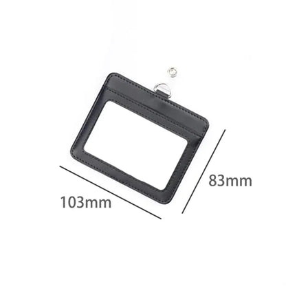 Leather ID Badge Holder