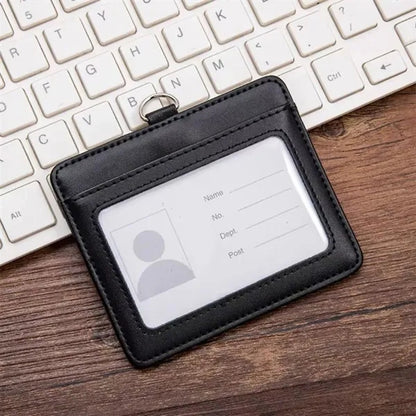 Leather ID Badge Holder