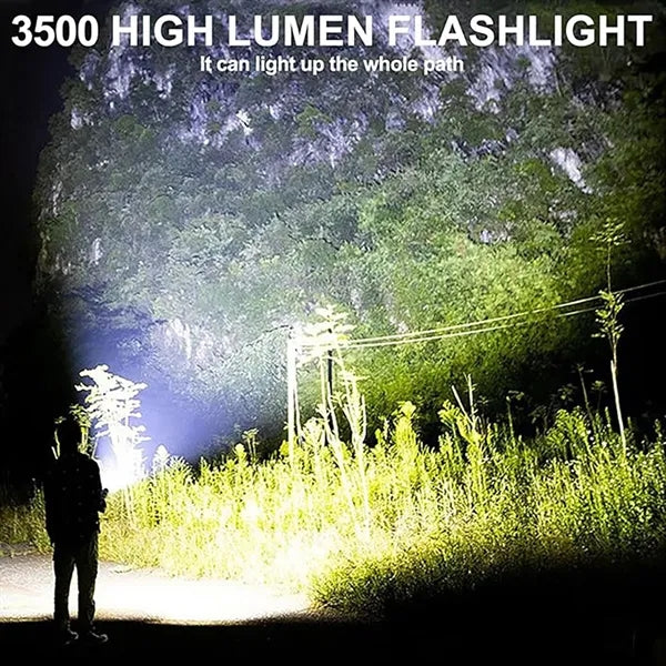3 in 1 Rechargeable Flashlight Lumens Outdoor Strong Light
