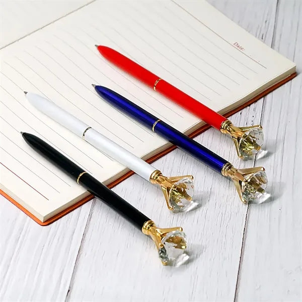 Exquisite Shining Crown Ballpoint  Crystal Diamond Pens