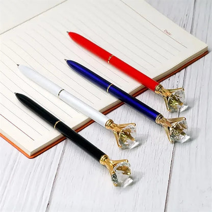 Exquisite Shining Crown Ballpoint  Crystal Diamond Pens