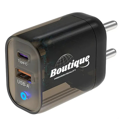 USB Wall Charger Dual Port Cube Power Adapter Charging Box