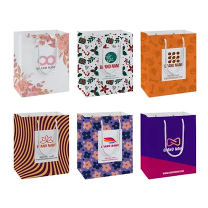 Printed Matte Paper Bags (300 GSM Art Paper)