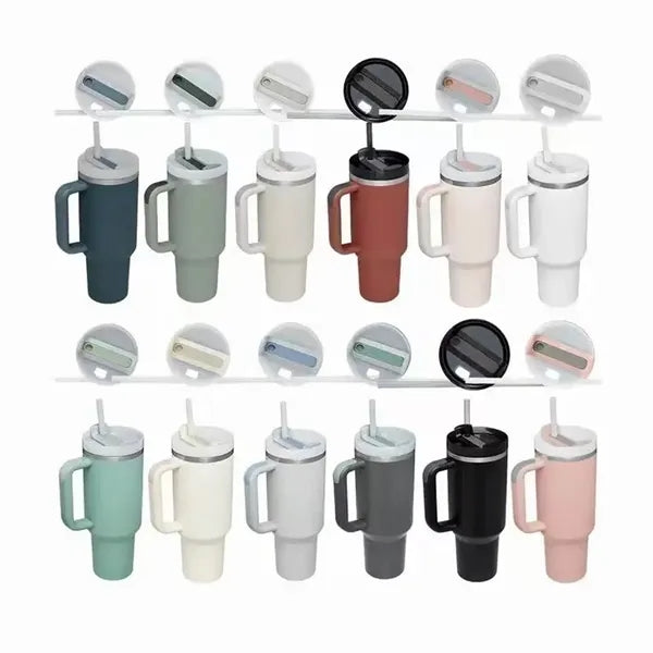 40 oz. Stainless Vacuum Tumbler with Lid and Straw