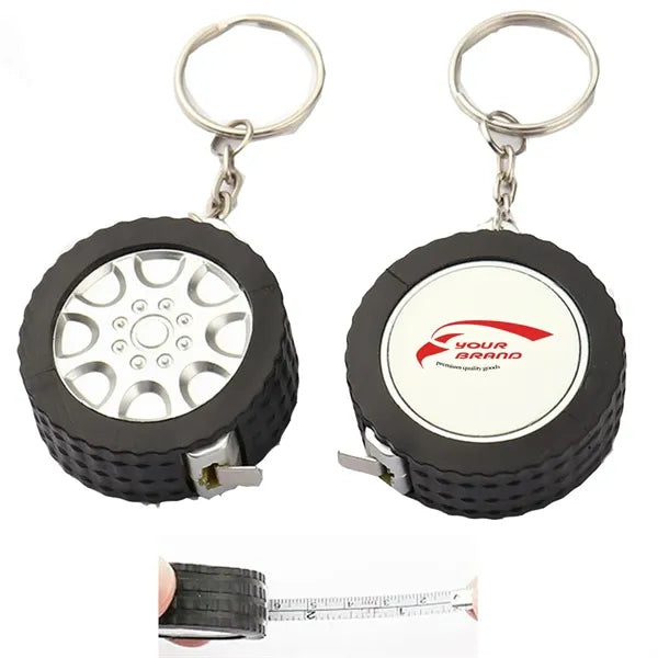 3ft Blank Tape Measure Keychains Mini Retractable Keyring