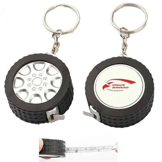 3ft Blank Tape Measure Keychains Mini Retractable Keyring