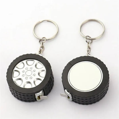 3ft Blank Tape Measure Keychains Mini Retractable Keyring