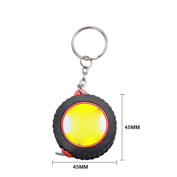 3ft Blank Tape Measure Keychains Mini Retractable Keyring