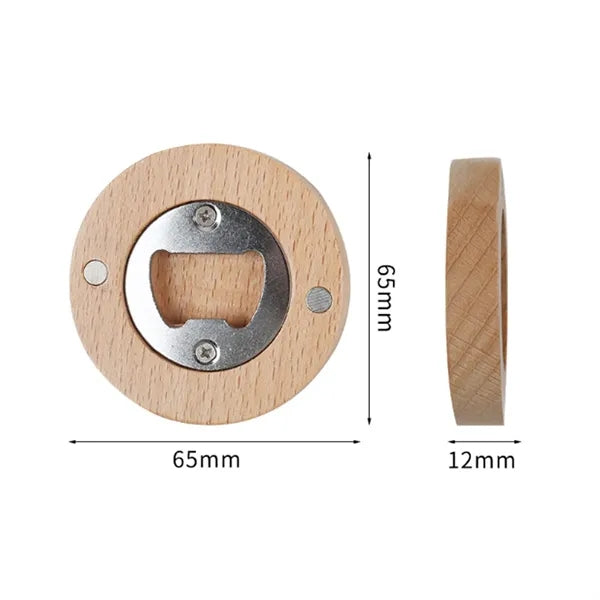 Magnetic Wooden Bottle Opener