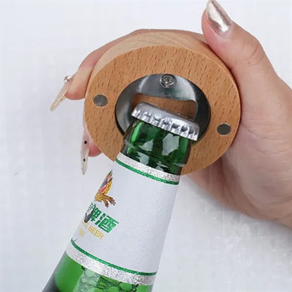 Magnetic Wooden Bottle Opener