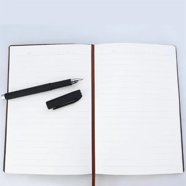A5 PU Leather Notebook with Pen