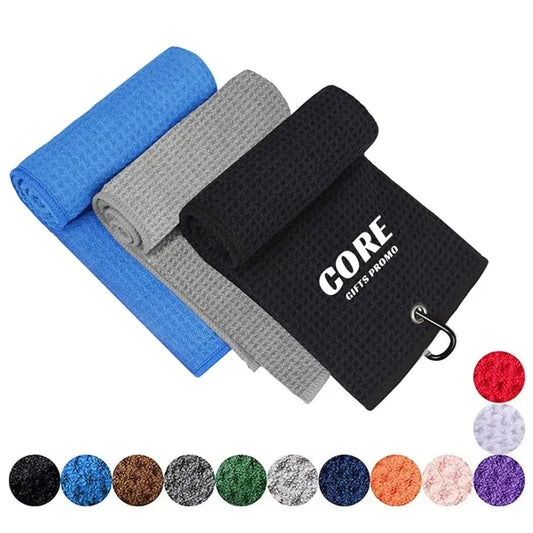 Portable Microfiber Golf Towels with Carabiner Clip