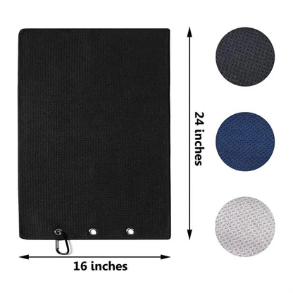 Portable Microfiber Golf Towels with Carabiner Clip