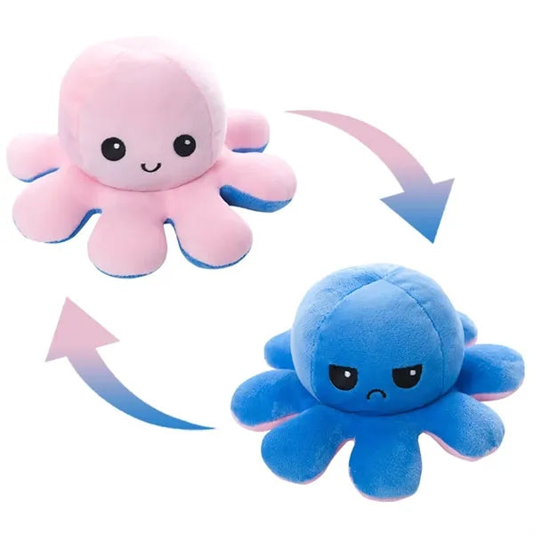4 inch Octopus Reversible Plushie