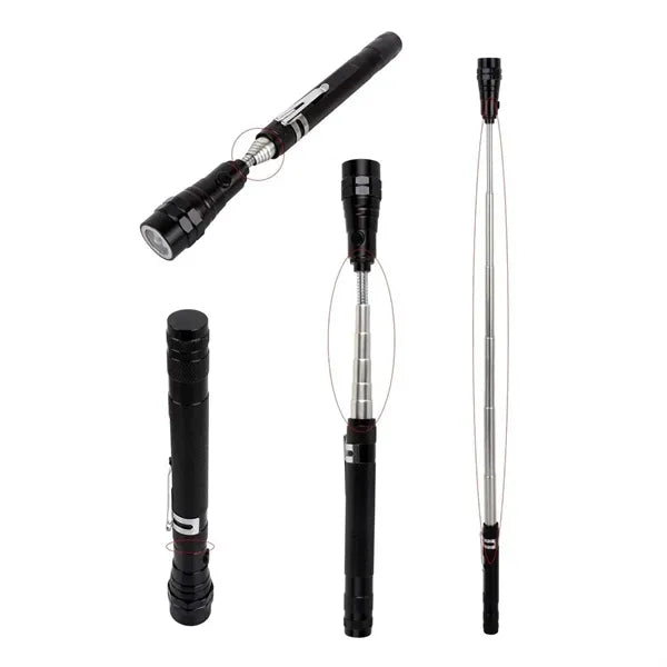 Portable 3 LED Telescopic Flexible Extensible Flashlight