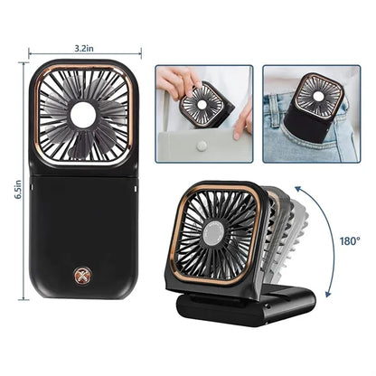 Foldable Rechargeable Handheld Neck Fan