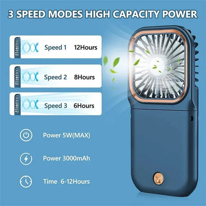Foldable Rechargeable Handheld Neck Fan