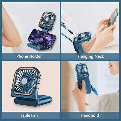 Foldable Rechargeable Handheld Neck Fan
