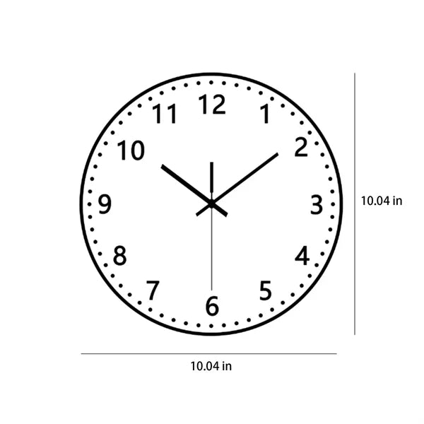 Customizable Plastic Wall Clock With Logo For Office