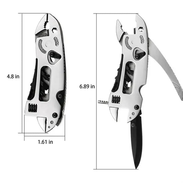 Portable Multi-tool Pliers With Knife For Outdoor Use