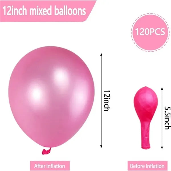 12-Inch Balloons  120 Set  Assorted Colors for Events